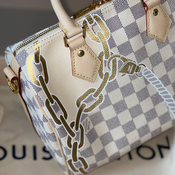 Louis Vuitton Damier Azur Nautical Speedy 25 - Picture 5 of 15